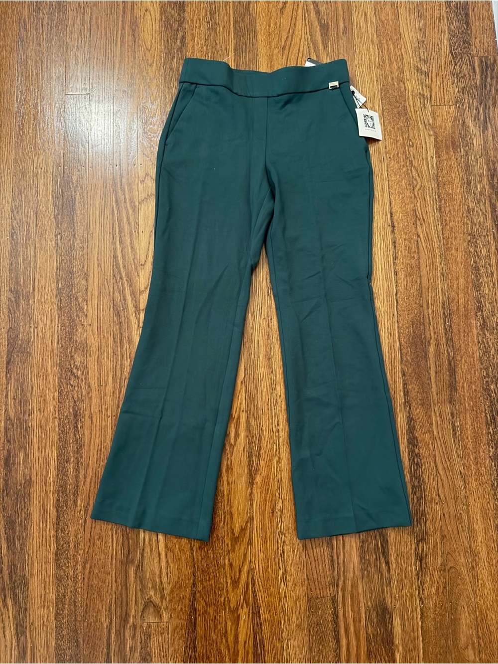 Anne Klein Dark Green Boot Cut Dress Pants